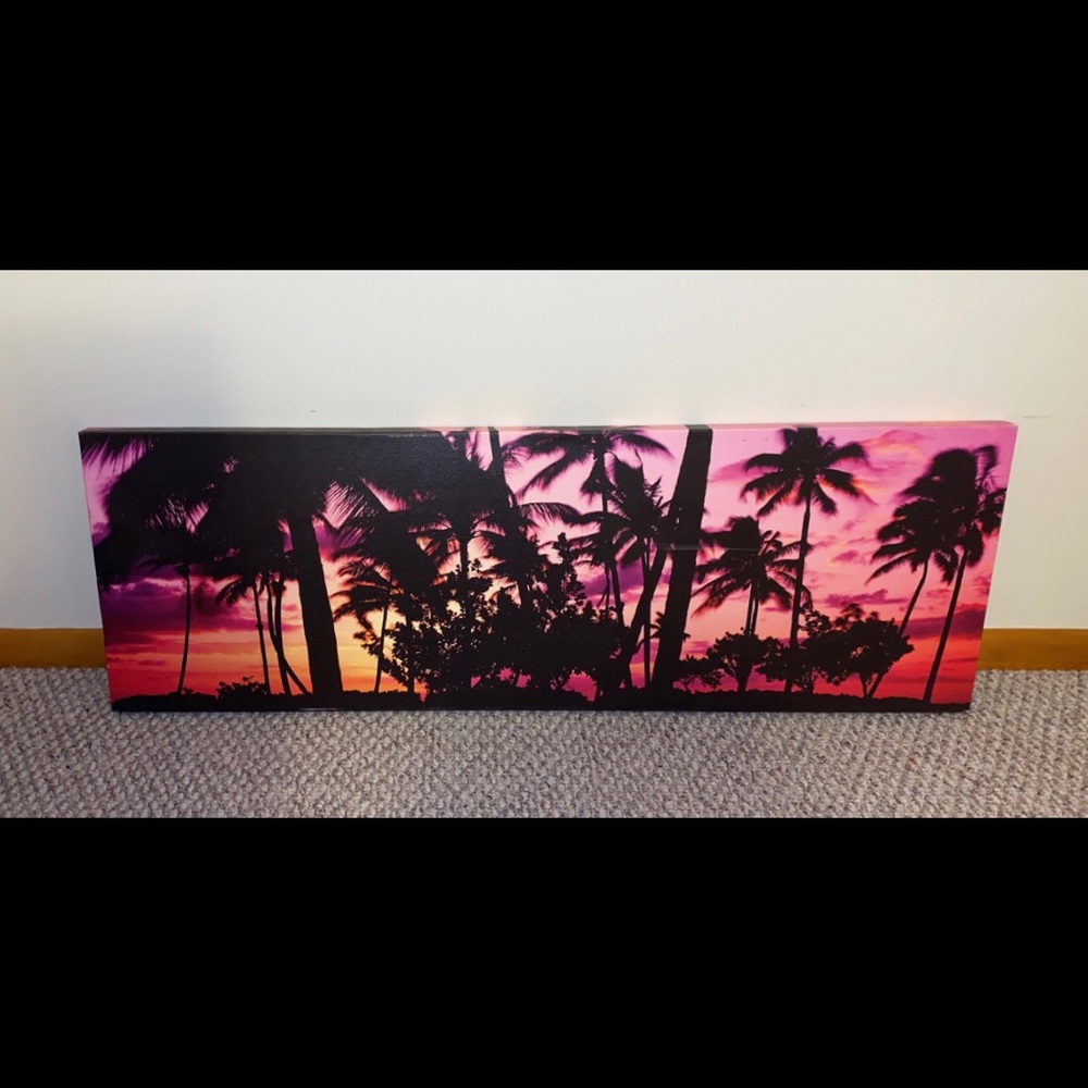 Tropical Beach Sunset Canvas